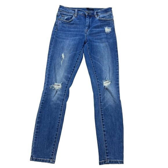 BLANKNYC The Bond Mid Rise Skinny Distressed Stretch Jean 62E-1518N0 size 27 - Picture 1 of 12
